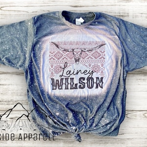Lainey Wilson T-Shirt | Bleach Tee | Cow Shirt | Unisex | Women’s | Bleach Shirt | Country Music Shirt | Gift For Her | Heart Like A Truck