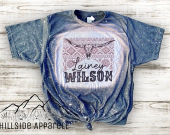 Lainey Wilson T-Shirt | Bleach Tee | Cow Shirt | Unisex | Women’s | Bleach Shirt | Country Music Shirt | Gift For Her | Heart Like A Truck