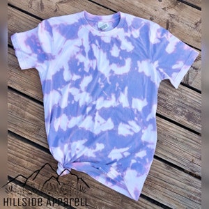 Baby Blue Acid Wash Bleach Style T-Shirt | Tee Shirt  | Bleach Tee | Shirt | Unisex | Women’s | Bleach Shirt | Gift | Gift For Her
