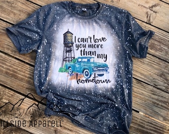 More Than My Hometown T-Shirt | Shirt |Country Singer | Bleach Tee | Shirt | Unisex | Women’s | Bleach Shirt | Charcoal | Gift