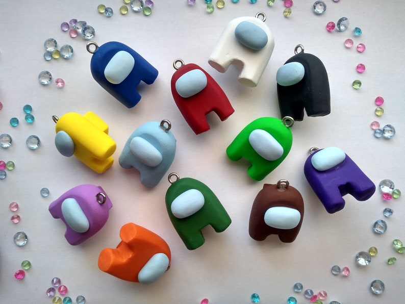 Among Us Polymer Clay Charms 1.25 | Etsy