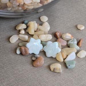 Pale Blue Small Star Shaped Stud Earrings