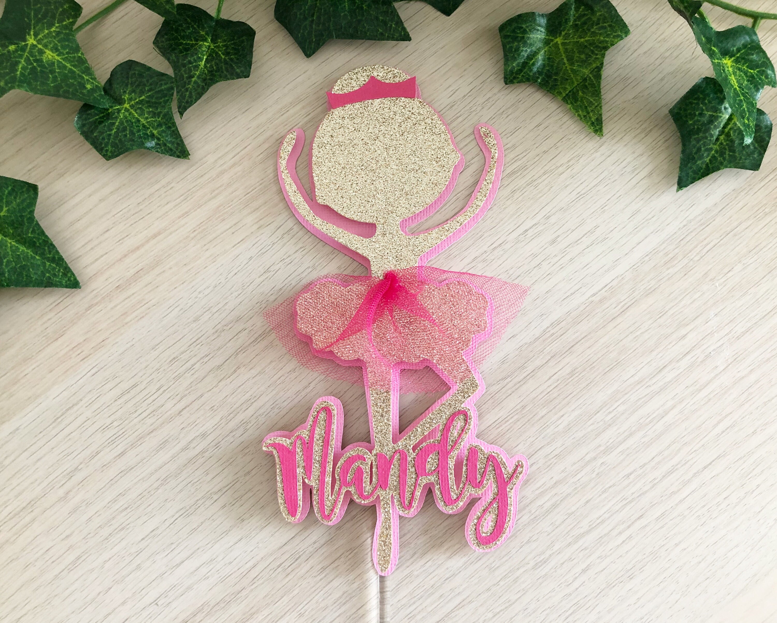Ballerina Cake Topper / Pink Ballerina Cake Topper Etsy