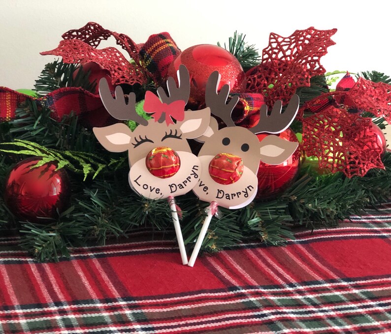 Reindeer Lollipop Holder / Christmas Lollipop Holders | Etsy