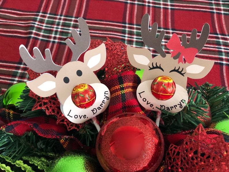Reindeer Lollipop Holder / Christmas Lollipop Holders | Etsy