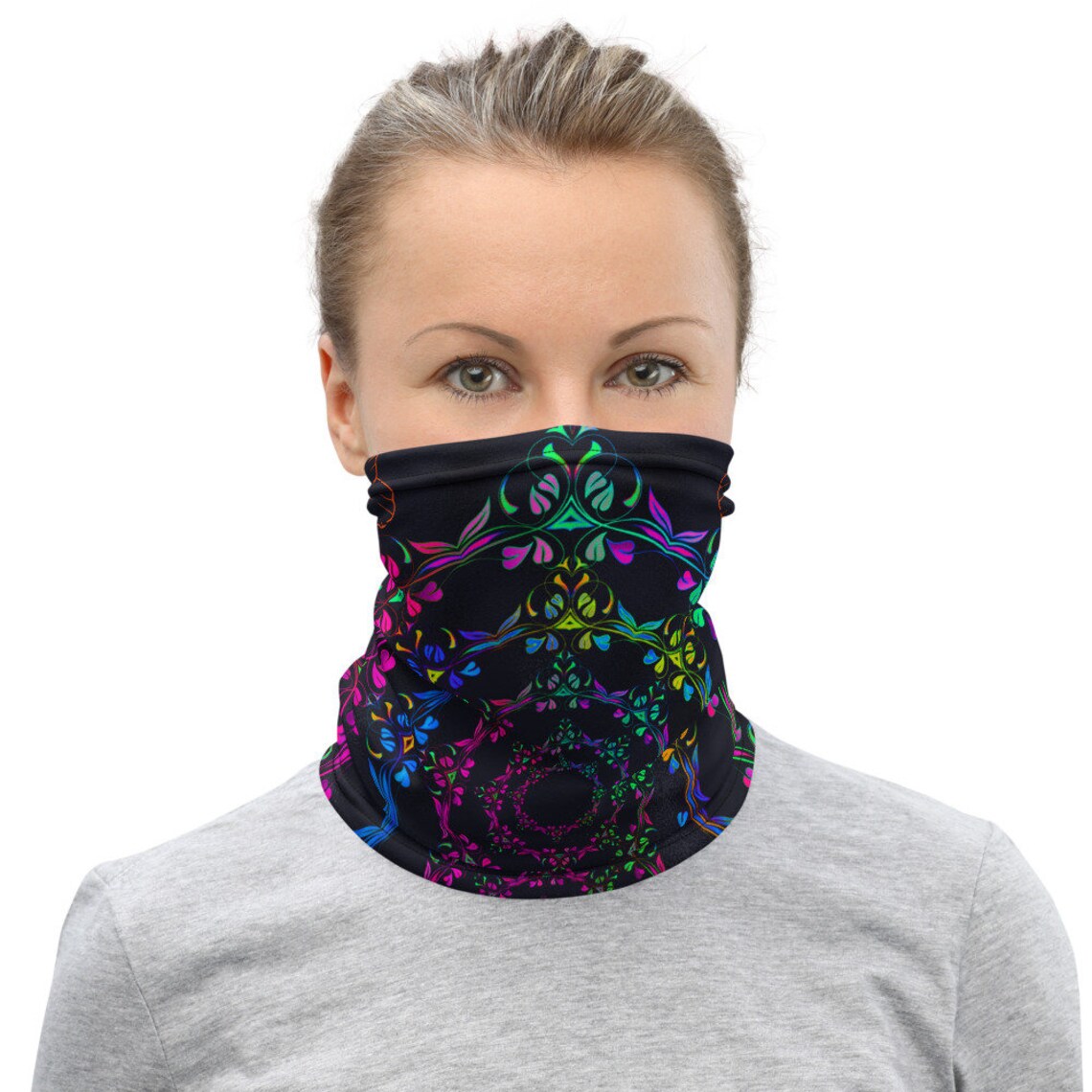 Unisex Pull up Face Mask & Neck Warmer. CA USA. Etsy