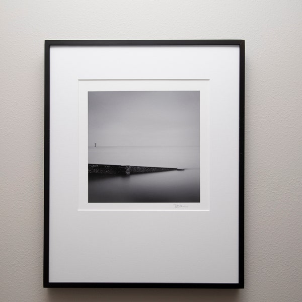 Fine Art Black and White Photography - Breakwater. Surrey, BC