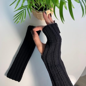 AUTUMN Mittens, Fingerless Gloves, Knitted Gift, Handmade Wrist Cuffs, Knitted Accessories, Cozy Knitwear, Chunky knit, Hand Warmers
