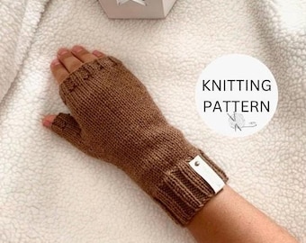 EASY PATTERN, Autumn Must Have, Knitted Gloves Pattern, Handmade Mittens Pattern, Handmade, Easy Knitting, Christmas Gift For Her