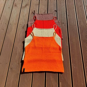 Handmade Knitted Colorfull Summer Tank Tops.
