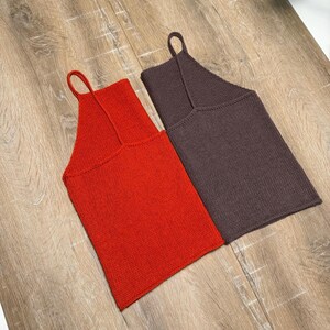 Bella Summer Tank Top Knitting Pattern. Beautiful Minimalist Cotton And Linen Summer Top.