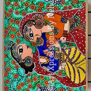 Schmuck-Box : Traditionelle indische Stil handbemalt