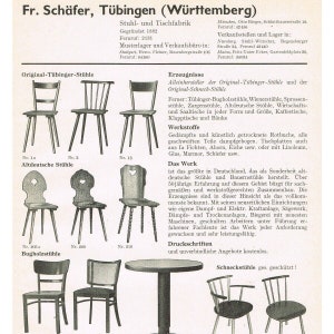 1 v. 7 Tübinger Stuhl Schneck Sprossenstuhl Nr. 3 Buche massiv wohnfertig Bild 10