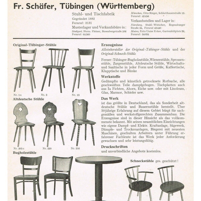 1 v. 7 Tübinger Stuhl Schneck Sprossenstuhl Nr. 3 Buche massiv wohnfertig Bild 10