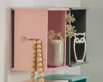 Set of 4 Woodjoy Multifunctional small shelves Baby registry item Gift for kids
