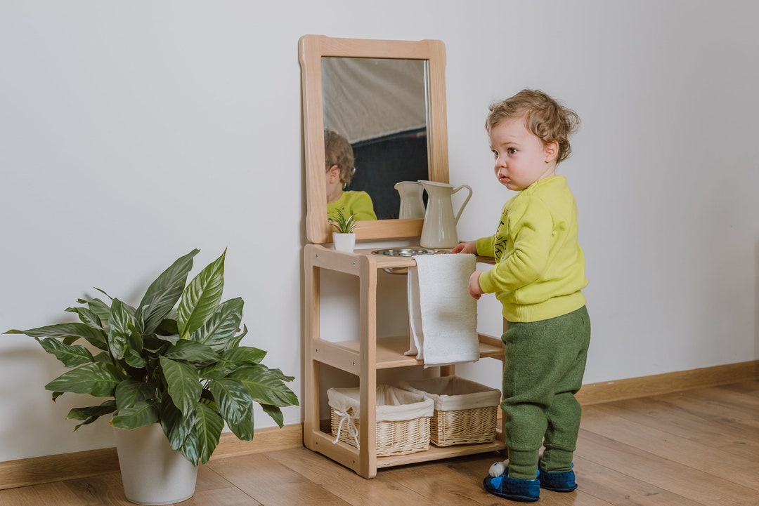 Lavabo Montessori per bambini Waschtisch tipo Tipo A, CON specchio