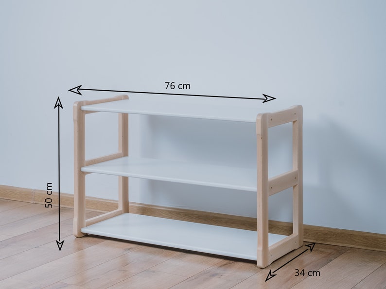 Child Montessori washbasin toddler Waschtisch kind Type B Plus, WITH mirror combined with a SMALL shelf Gift for kids image 4