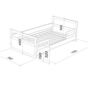 Cama de suelo montessori con listones imagen 7