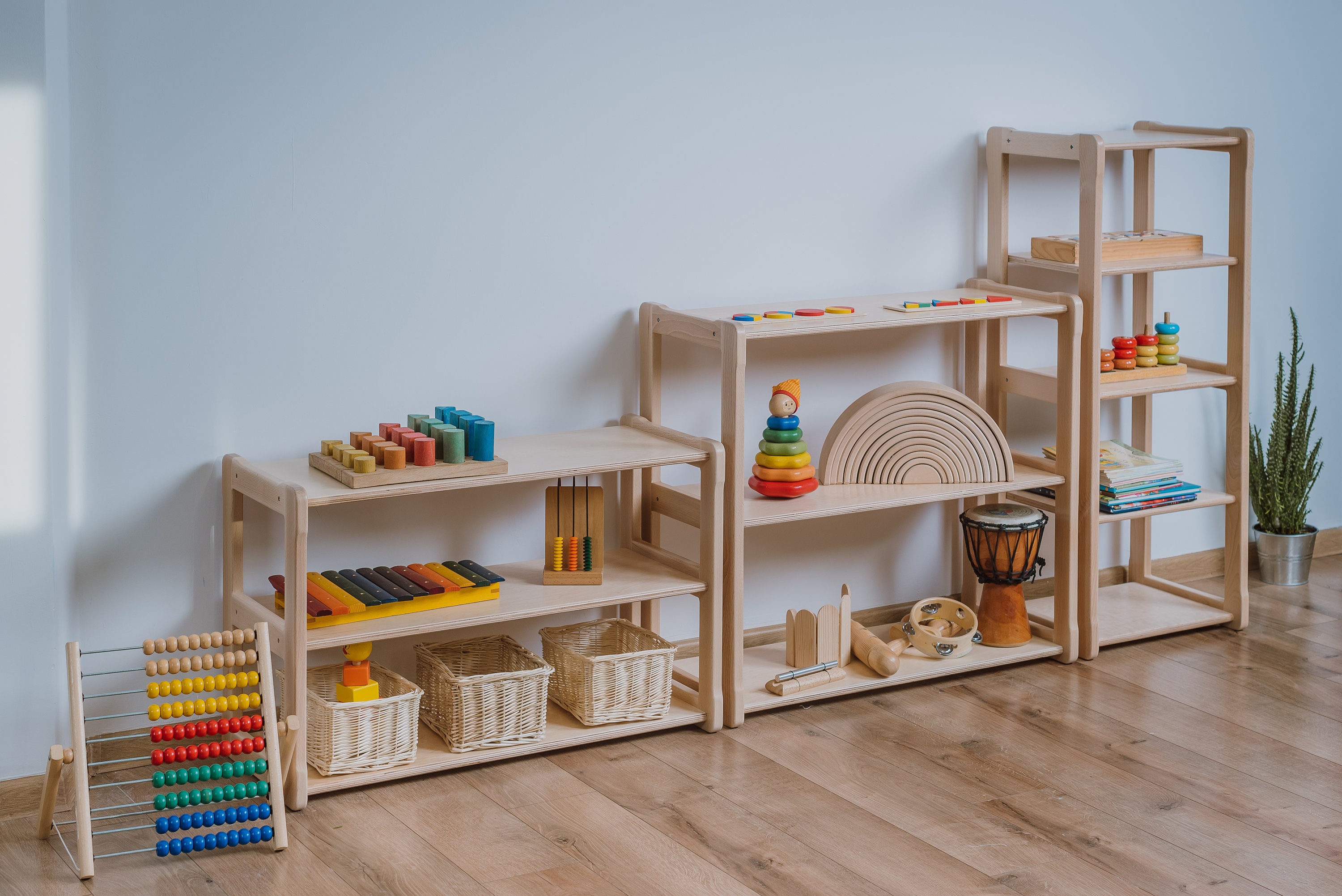 Estante de niños estante de retención muebles infantiles retención box juguetes caja estante 