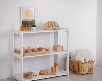 Montessori MIDI shelf complete painted Baby registry item Gift for kids