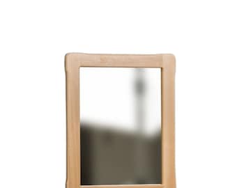BESTOYARD 50 Pcs Small Wooden Mirror DIY Wood Mirror Frame Kids