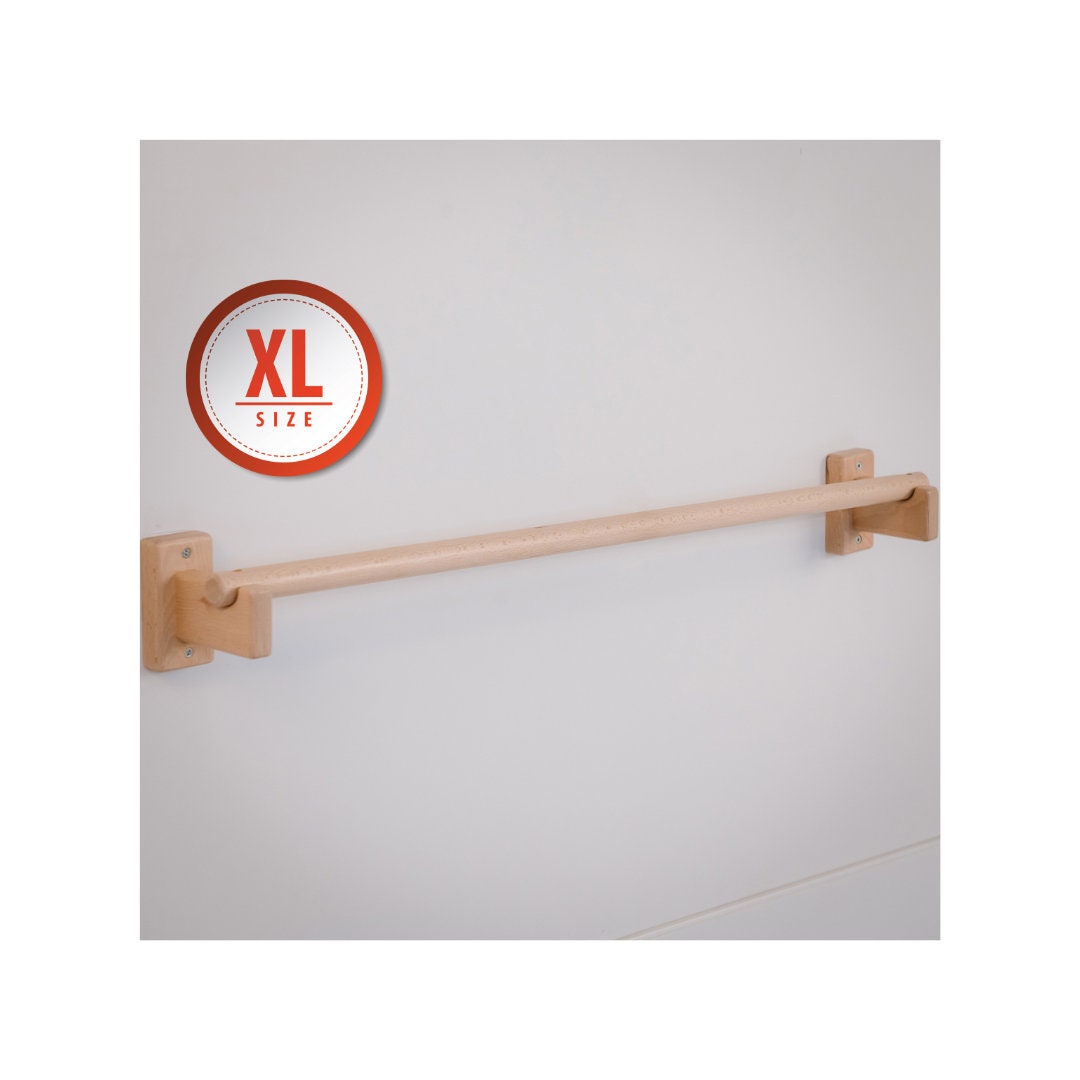Montessori Pull up Bar Extra LONG Wooden Pull up Bar Baby Registry Item