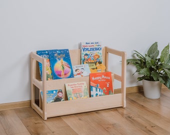 Mini Montessori Bookshelf: Birch Plywood Modern Storage