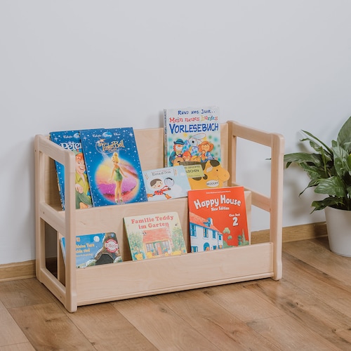 White Montessori Bookshelf Frontfacing Bookshelf Etsy