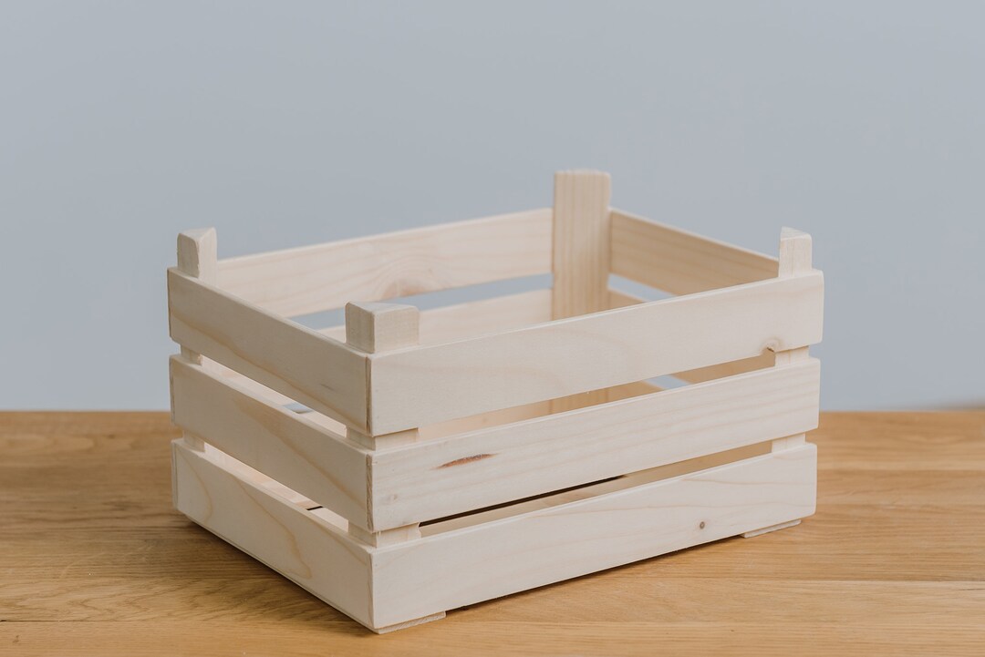 Pine Wood Basket Sorting Tray DIY Easter Home Decoration Etsy