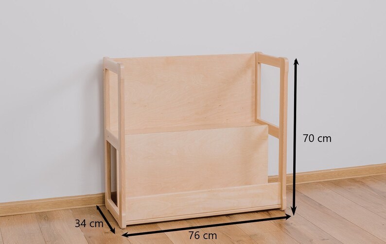 MIDI NURSERY BOOKSHELF Tall Bookshelf Midi Montessori Birch Etsy