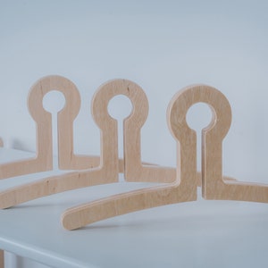 Wooden hanger for kids Woodjoy set of 3 pieces  Gift for kids