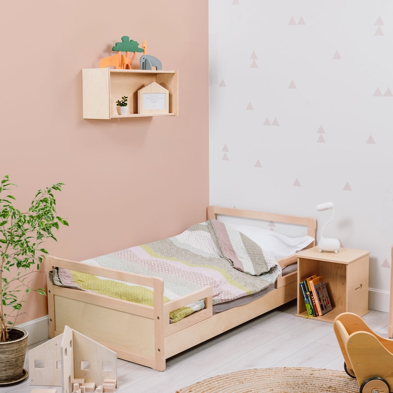 Cama de suelo montessori con listones imagen 4