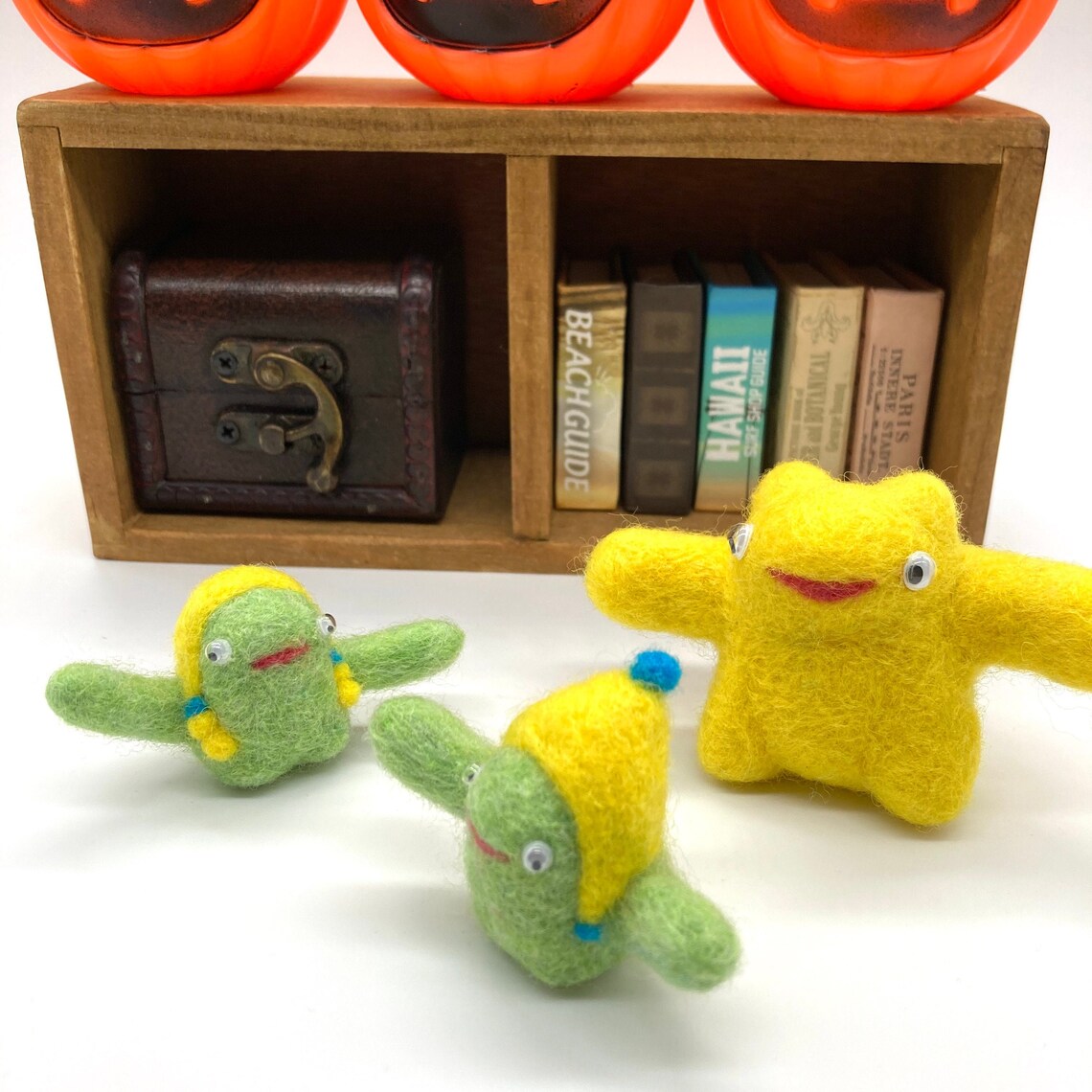 Needle Felted Alien Funny Office Desk Accessory Unique Shelf Etsy