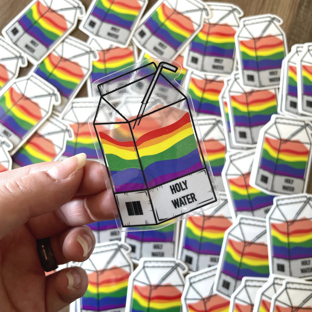 Transparent Vinyl Sticker Lgbtea pride - Etsy