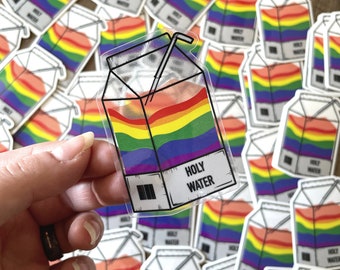 Transparent Vinyl Sticker LGBTea #pride