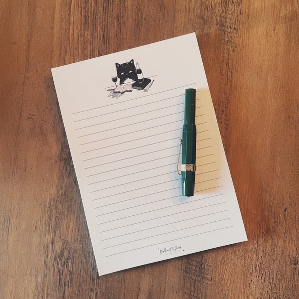 Notepad Philosophy Cat