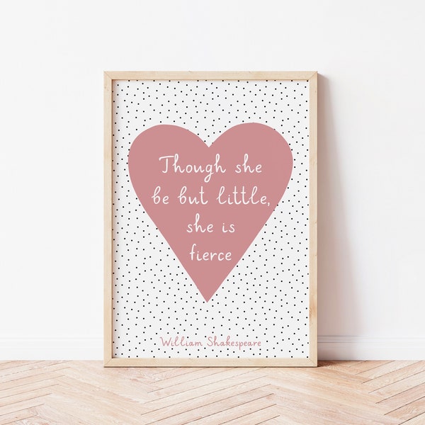 And Though She Be but Little - Etsy