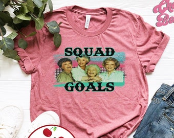 Golden Squad Goals T-shirt - Shady Pines Photo Tshirt - Stay Golden - GIft pour BFF - Chemise de voyage pour filles - Tailles Plus jusqu’à 4XL disponibles!