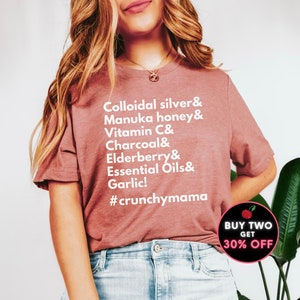 Crunchy Mama T-shirt, Hippie Mama, Holistic Mama, Natural Remedies, Crunchy Mom Gift, Natural Mama Gift, Unisex Graphic Tee Shirt