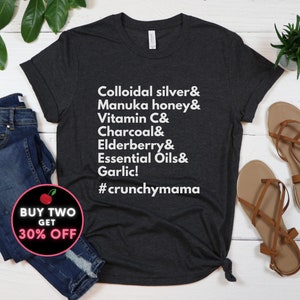 Crunchy Mama T-shirt, Hippie Mama, Holistic Mama, Natural Remedies, Crunchy Mom Gift, Natural Mama Gift, Unisex Graphic Tee Shirt