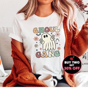 Retro Ghost shirt Cute Ghoul Gang Vintage Ghost Halloween Shirt Groovy Ghost Shirt, Retro Fall Shirt, Fall T Shirt, Spooky Cute Shirt to 4XL