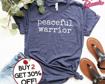 Peaceful Warrior Tshirt - Spiritual Gangsta - Political Activist - Zen Warrior - SJW Gift - Yoga Vibes Shirt - Plus Sizes Up to 4XL!