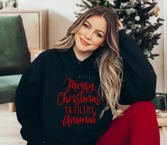 Merry christmas ya filthy animal hoodie sale