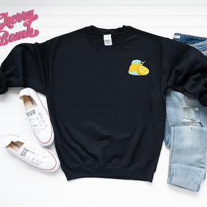 Sudadera de bolsillo de limón - lindo bolsillo lemon suéter - Tumblr estética camisa de limón - Instagram camisa estética
