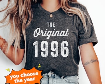 Camiseta personalizada de cumpleaños, camiseta original de cumpleaños, regalo de fiesta de cumpleaños, camiseta de tu año, talla grande hasta 5XL