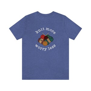 Knitter Shirt, Funny Knitting T Shirt, Yarn Knitting Needles Shirt Crafty Girl Shirt Knitter Gifts, Crafting T Shirt, Loves Knitting T Shirt image 9