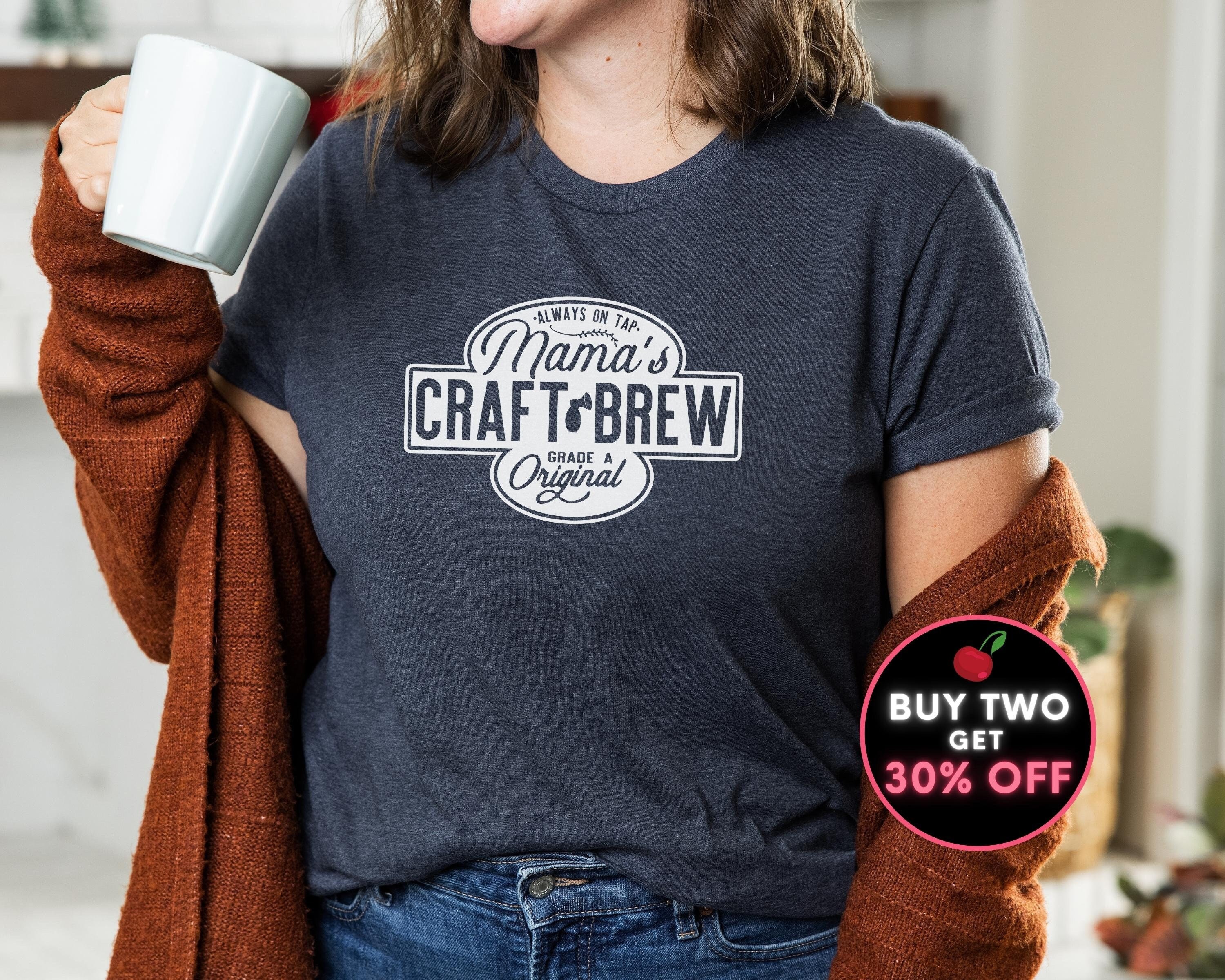 New Mom Mother's Day Funny Nursing Mom Shirt Mama's Craft Brew Boobery New Mom Gift Baby Shower Gift Badass Breastfeeding Tee Plus to 4XL