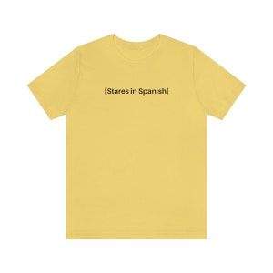 ラティーナTシャツ、面白いラティーナミームシャツ、ヒスパニック文化Tシャツ、テレノベラミーム、テレノベラTV字幕、スペイン語のメキシカーナスターズ、サイズ4XL Yellow