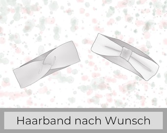 Haarband nach Wunsch, für Baby und Damen, Haarband, Stirnband, Knotenhaarband, Schleifenhaarband , Gummiband, Band