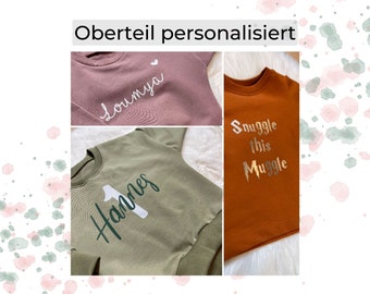 Oberteil versch. Farben personalisiert nach Wunsch, Shirt, Sweater, Hoodie